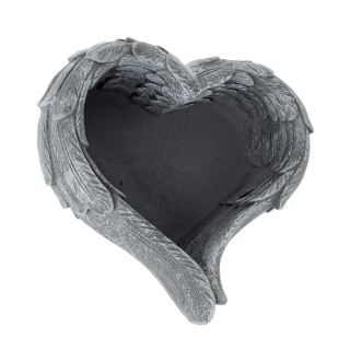 Cement srdce křídla 21 cm